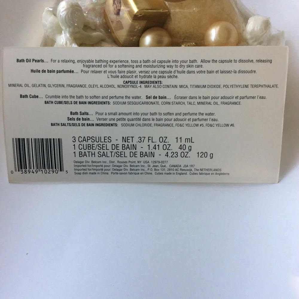 Angelic Scents Cream Cherub Soap Dish Vintage New